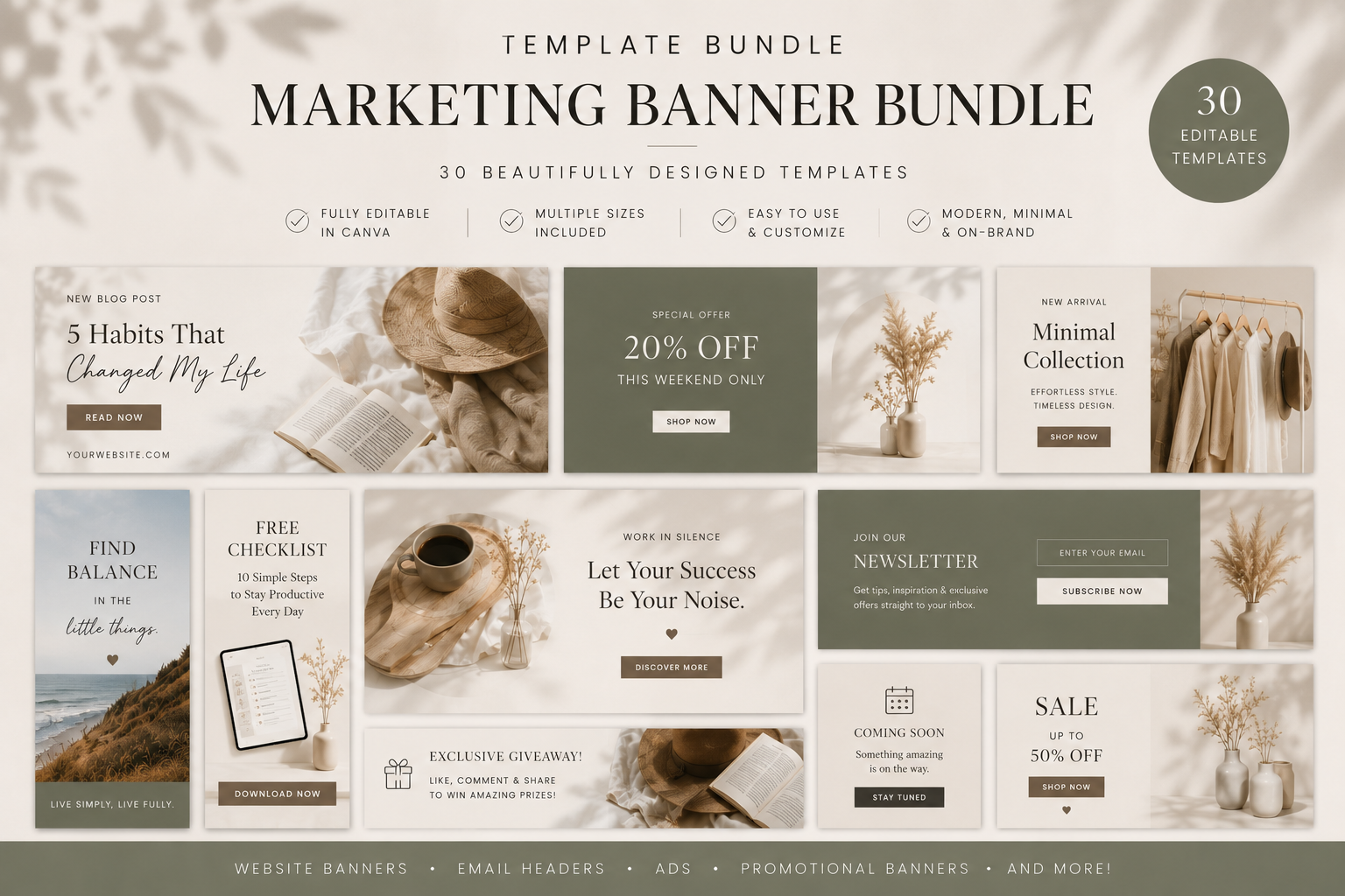 Marketing Banner Templates Bundle